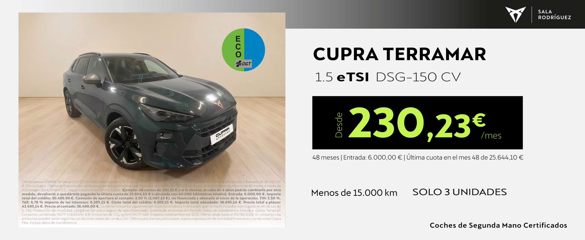 ¡Ocasión! Terramar eTSI desde 230,23€/mes*